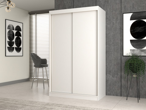 Szafa z drzwiami przesuwnymi IGA 120x61xH200 biel - Galeria zdjęcie 3