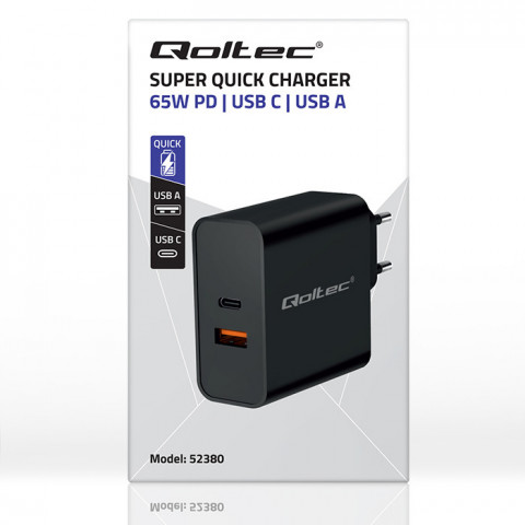 QOLTEC ŁADOWARKA SUPER QUICK PD | 1XUSB-C | 1XUSB - Galeria zdjęcie 8