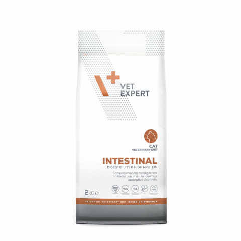 VET EXPERT Veterinary Diet Intestinal Cat - sucha karma dla kota - 2kg - Galeria zdjęcie 2
