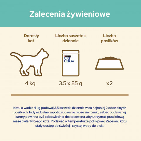 Purina Cat Chow Hairball z kurczakiem i zieloną fasolką w sosie - mokra karma dla kota - 85 g - Galeria zdjęcie 3