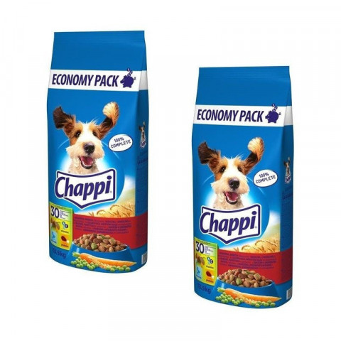 CHAPPI z wołowiną, drobiem i warzywami - sucha karma dla psa - 2x13,5 kg - Galeria zdjęcie 1
