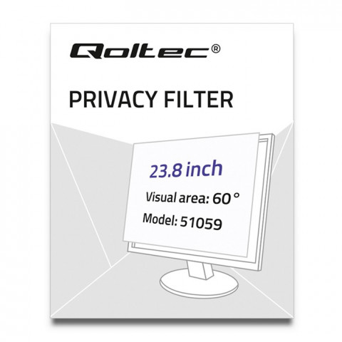 QOLTEC FILTR PRYWATYZUJĄCY RODO 23.8" (16:9) - Galeria zdjęcie 2