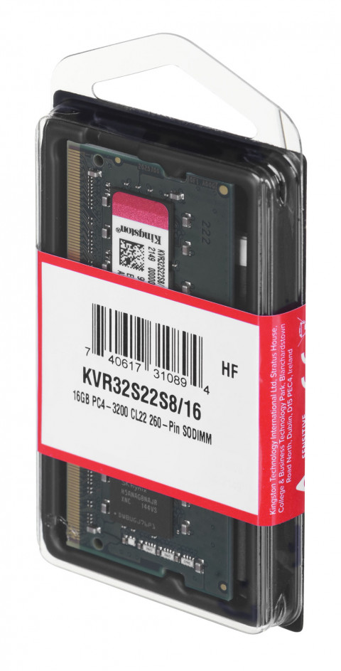 KINGSTON DDR4 SODIMM 16GB 3200MHz CL22 1Rx8 - Galeria zdjęcie 2