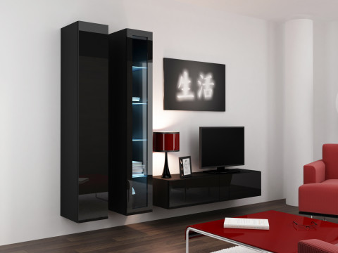 Zestaw meblowy VIGO 10 czarny/czarny połysk - Galeria zdjęcie 1