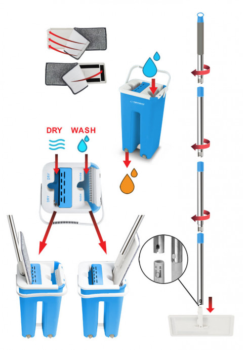 ESPERANZA MOP WYCISKANY PERFECT CLEAN EHS004 - Galeria zdjęcie 5