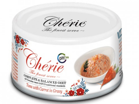 CHERIE Urinary care Tuńczyk z marchewką - mokra karma dla kota - 80g - Galeria zdjęcie 1
