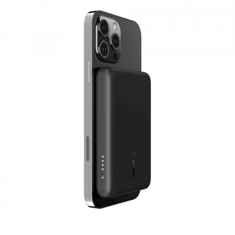 Powerbank bezprzewodowy Belkin BoostCharge Magnetic Wireless Power Bank 2.5K MagSafe Compatible 2500mAh Black - Galeria zdjęcie 1
