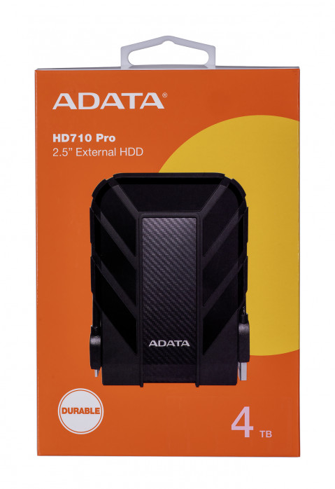 Dysk zewnętrzny HDD ADATA HD710 PRO AHD710P-4TU31-CBK (4TB; 2.5"; USB 3.2; czarny) - Galeria zdjęcie 4
