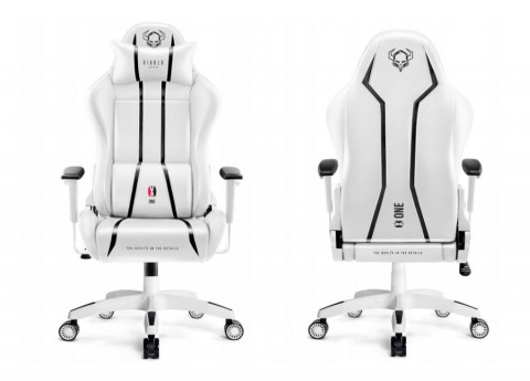 Fotel gamingowy DIABLO X-ONE 2.0 normal fotel biało-czarny - Galeria zdjęcie 9
