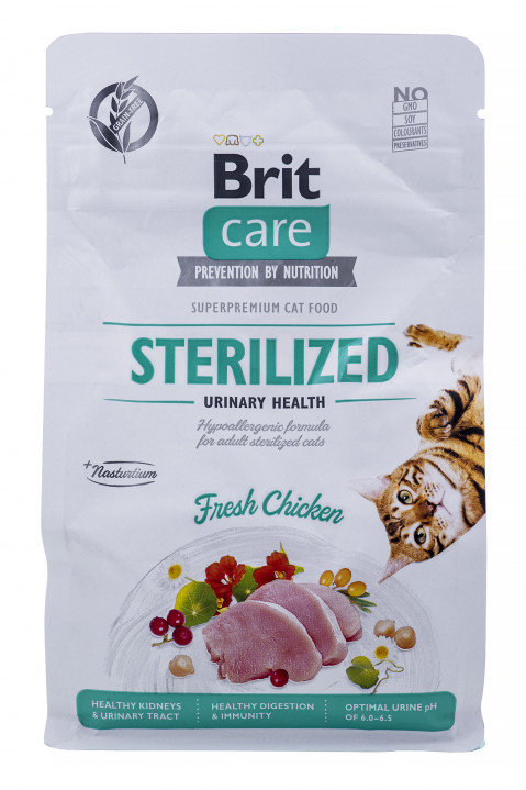 Brit Care Cat Grain-Free Sterilized Urinary - sucha karma dla kota - 400 g - Galeria zdjęcie 1