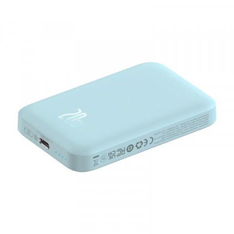 Powerbank Baseus Magnetic Mini Air 6000mAh (niebieski) - Galeria zdjęcie 7