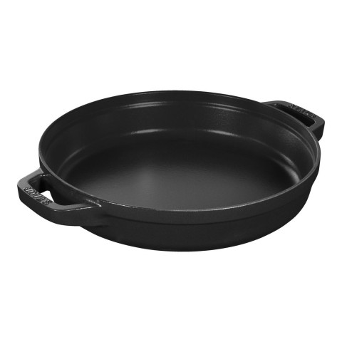 Zestaw 3 naczyń żeliwnych z pokrywką STAUB 40508-386-0 - czarny 24 cm - Galeria zdjęcie 2