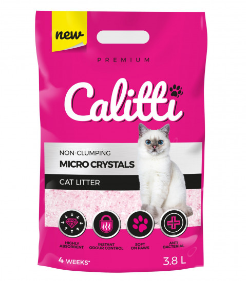 CALITTI Micro Crystals - żwirek silikonowy dla kota - 8x3,8l - Galeria zdjęcie 2