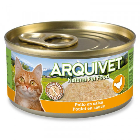 ARQUIVET Kurczak w sosie - mokra karma dla kota - 80g - Galeria zdjęcie 1