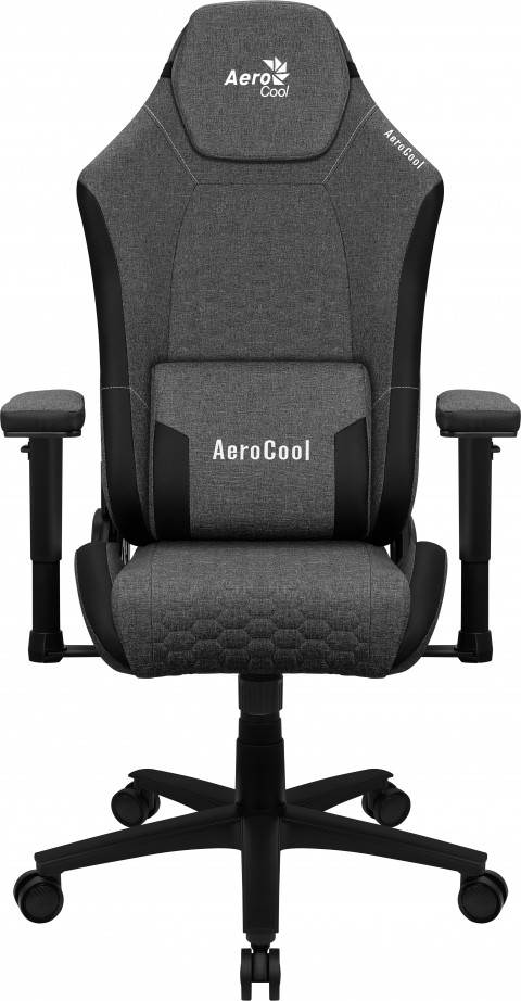 FOTEL AEROCOOL CROWN AeroWeave ASH BLACK - Galeria zdjęcie 2
