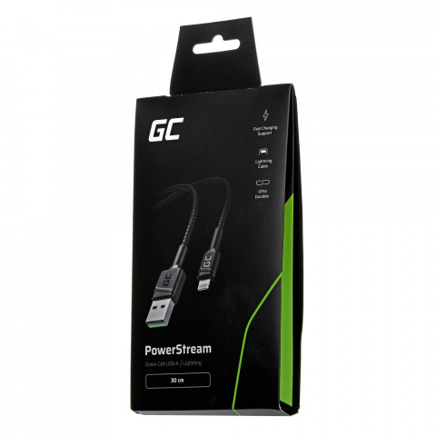 GREEN CELL KABEL KABGC24 USB - LIGHTNING 0,3M - Galeria zdjęcie 3