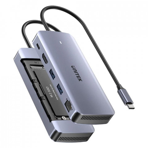 UNITEK AKTYWNY HUB USB-C 10GBPS,M.2,HDMI, PD 100W - Galeria zdjęcie 5