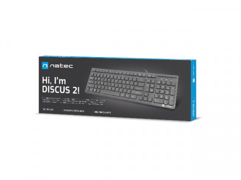 NATEC KLAWIATURA DISCUS 2 US SLIM CZARNA - Galeria zdjęcie 7