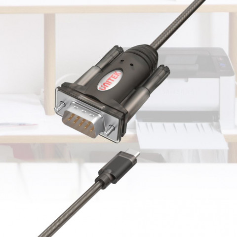 UNITEK ADAPTER USB-C - 1X RS-232, Y-1105K - Galeria zdjęcie 4