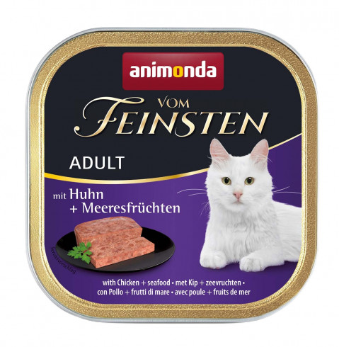 ANIMONDA Vom Feinsten Mare Kurczak z owocami morza - mokra karma dla kota - 100g - Galeria zdjęcie 1