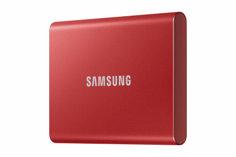 Dysk zewnętrzny SSD Samsung T7 (2TB; USB 3.2; czerwony; MU-PC2T0R/WW) - Galeria zdjęcie 3