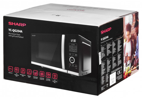 Kuchenka mikrofalowa SHARP YC-QG254AEB - Galeria zdjęcie 7