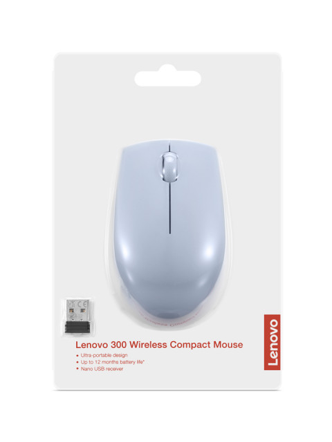 Mysz optyczna Lenovo Compact 300, bezprzewodowa błękitna - Galeria zdjęcie 6