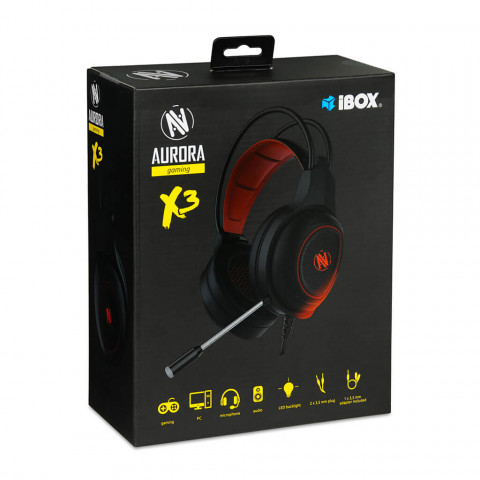 SŁUCHAWKI Z MIKROFONEM I-BOX X3 GAMING - Galeria zdjęcie 5