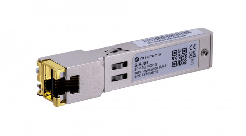 Wkładka SFP Mikrotik S-RJ01 1.25Gbps RJ45  100m - Galeria zdjęcie 1