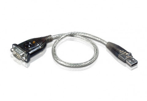 Aten kabel UC-232A męski-męski 0,35m Konwerter USB-RS232 D-Sub 9 srebrny - Galeria zdjęcie 1