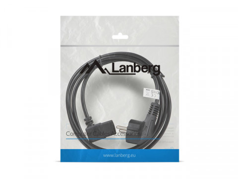 Lanberg kabel zasilający vde 90" cee 7/7->c13 1.8m ca-c13c-12cc-0018-bk - Galeria zdjęcie 3