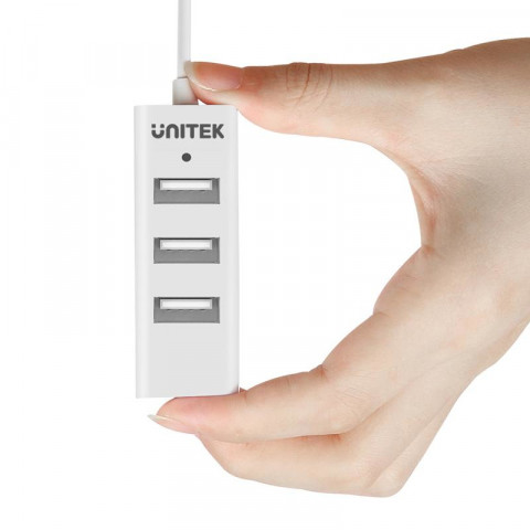 UNITEK HUB 4X USB 2.0 - BIAŁY, Y-2146 - Galeria zdjęcie 3