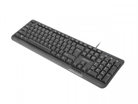 Natec Klawiatura TROUT SLIM USB, US layout, czarna - Galeria zdjęcie 2