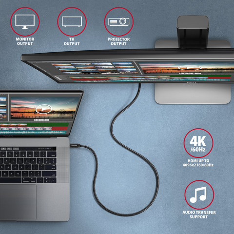 AXAGON BUCM32-CM20AB USB-C 3.2 Gen 2 - Galeria zdjęcie 7