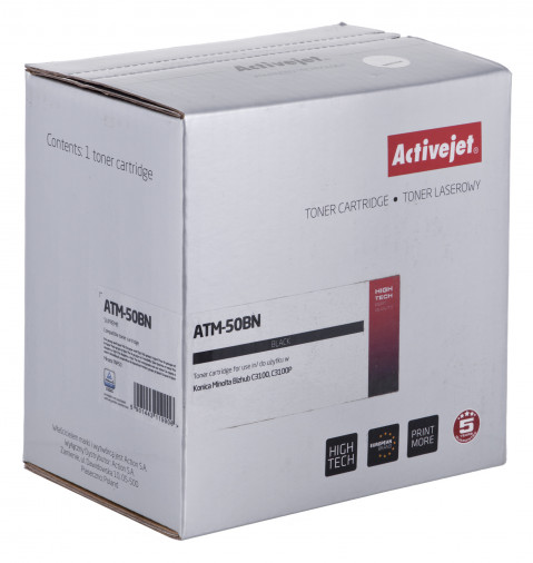 Activejet ATM-50BN Toner do drukarki Konica Minolta, zamiennik Konica Minolta TNP50K; Supreme; 6000 stron; czarny. - Galeria zdjęcie 2