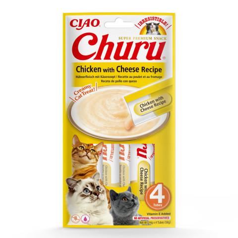 INABA Churu Kurczak z serem - przysmak dla kota - 4x(4x14 g) + GRATIS! - Galeria zdjęcie 2