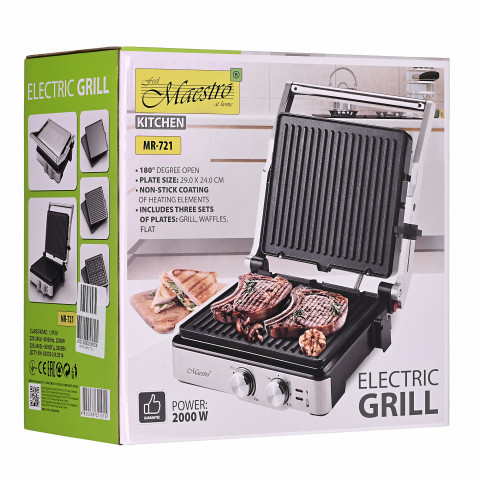 Grill elektryczny 3w1 2000W MR-721 MAESTRO - Galeria zdjęcie 17