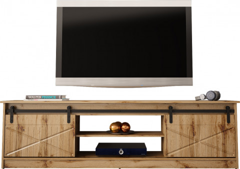 Szafka RTV GRANERO 200x56,7x35 dąb wotan - Galeria zdjęcie 3