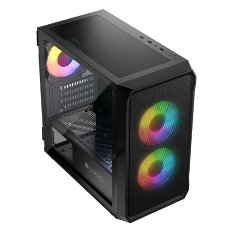 LOGIC OBUDOWA PORTOS ARGB MINI USB 3.0 BLACK - Galeria zdjęcie 9