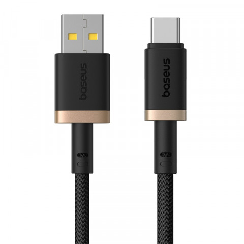 Kabel Baseus Dura USB-Typ C 60W 2m (czarno-złoty) - Galeria zdjęcie 2