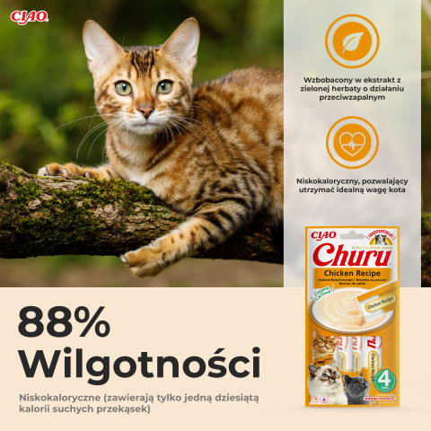 INABA Churu Kurczak - przysmak dla kota - 4x14 g - Galeria zdjęcie 4