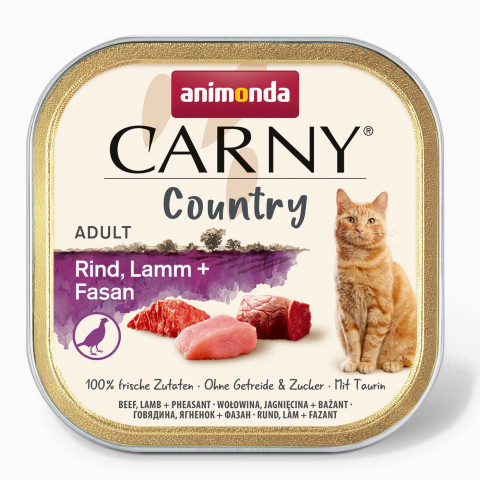 ANIMONDA Carny Country Wołowina, Jagnięcina + Bażant - mokra karma dla kota - 100 g - Galeria zdjęcie 1