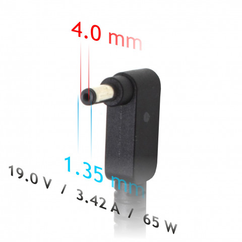 AKYGA ZASILACZ 19V/3,42A 65W 4.0*1.35 AK-ND-55 - Galeria zdjęcie 3