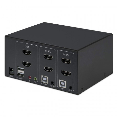 MANHATTAN PRZEŁĄCZNIK KVM HDMI/USB 2X1 DUAL-MONITO - Galeria zdjęcie 4