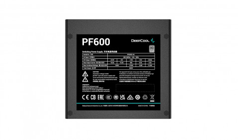Zasilacz DeepCool PF600 600W 80 Plus (R-PF600D-HA0B-EU) - Galeria zdjęcie 3