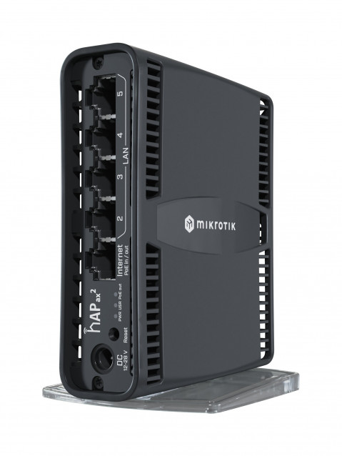 Router WiFi 6 Mikrotik hAP ax2 (C52iG-5HaxD2HaxD-TC) 2,4GHz(2x2)/5GHz(2x2) 5p - Galeria zdjęcie 2