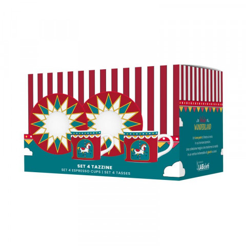 Bialetti zestaw 4 filiżanek ze spodkami Winter Wonderland - Galeria zdjęcie 2