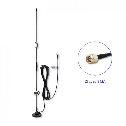 QOLTEC ANTENA GSM 600-2700 MHz LTE | WEWNĘTRZNA - Galeria zdjęcie 2