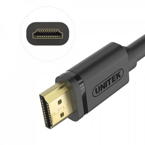UNITEK KABEL HDMI BASIC V2.0 GOLD 2M, Y-C138M - Galeria zdjęcie 8