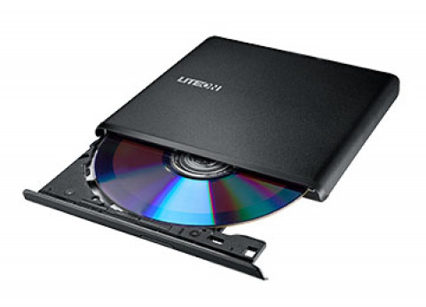 Lite-On nagrywarka zewnętrzna DVD ES1, USB, Ultra-slim 13.5mm, czarna, retail - Galeria zdjęcie 8